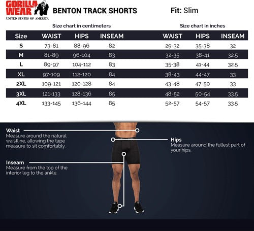 Benton Track Shorts- Gray