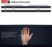 Women's Fitness Gloves -Black/Red