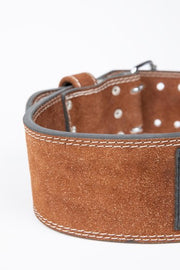 4 INCH Leather Belt - Brown