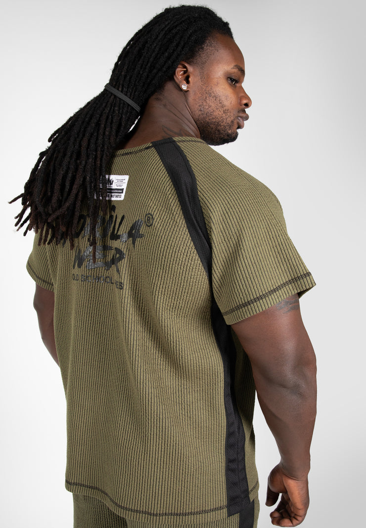 Augustine Old School Work Out Top - Army Green