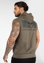 Springfield S/L Zipped Hoodie -  Army Green