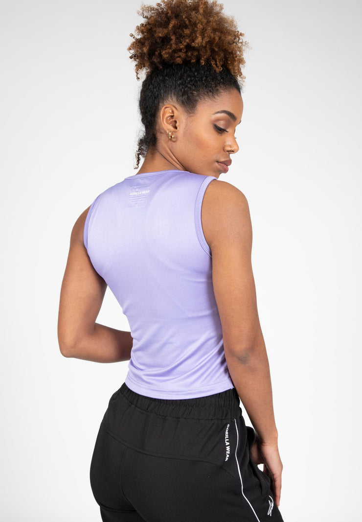 Estelle Twisted Crop Top - Lilac
