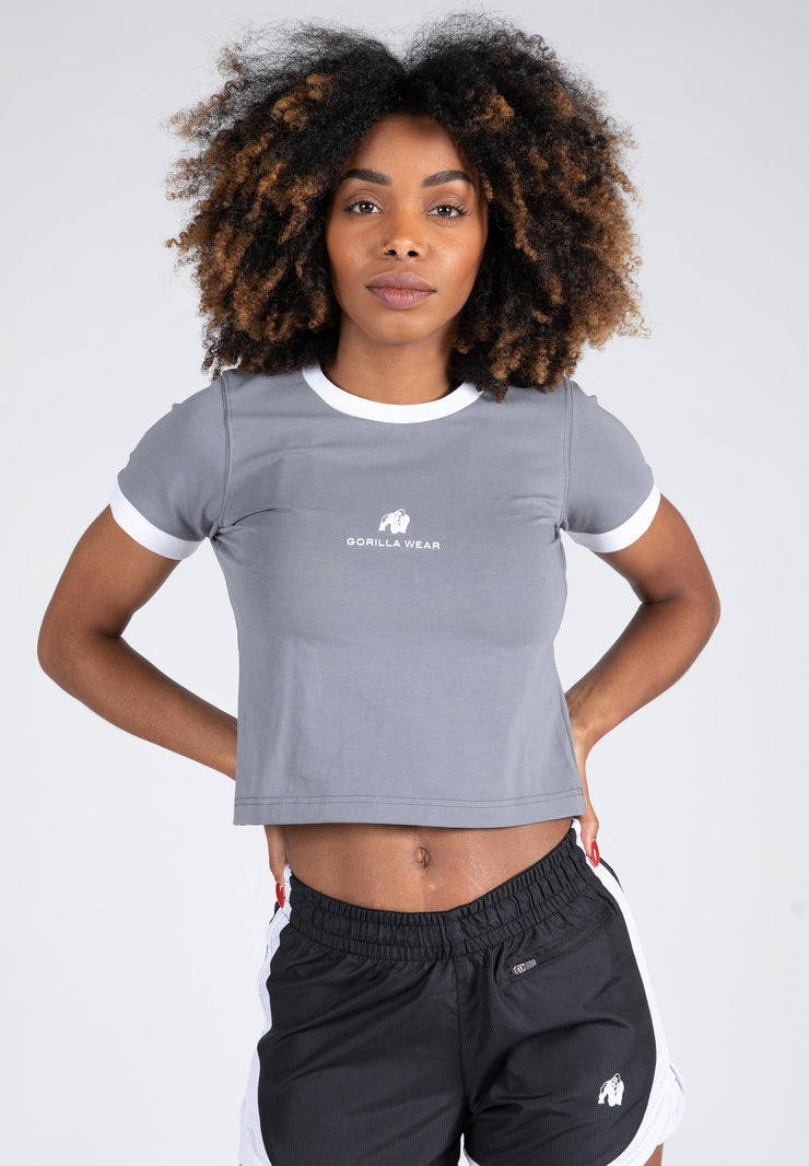 New Orleans Cropped T-Shirt - Gray