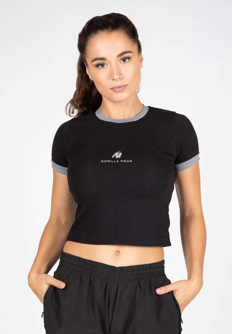 New Orleans Cropped T-Shirt - Black