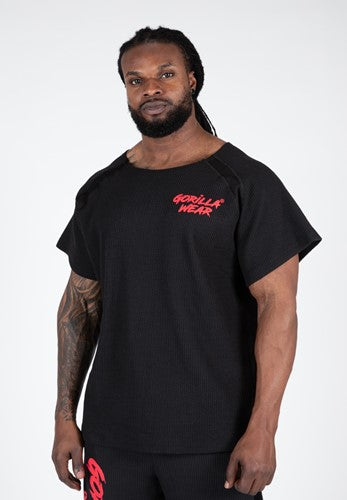 Augustine Old School Work Out Top - Black/Red