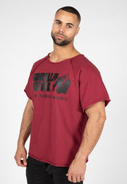 Classic Work Out Top -Burgundy Red