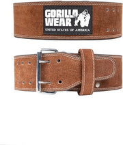 4 INCH Leather Belt - Brown