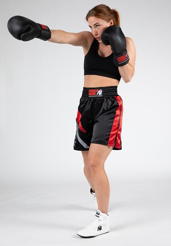 Hornel Boxing Shorts - Black/Red