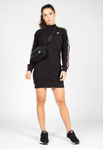 Isabella Sweatsshirt Dress - Black