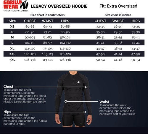 Legacy Oversized Hoodie - White/Black