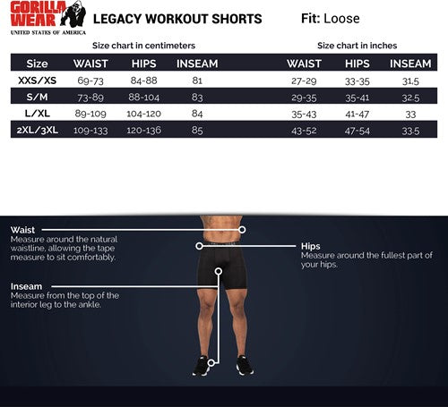 Legacy Workout Shorts - Black