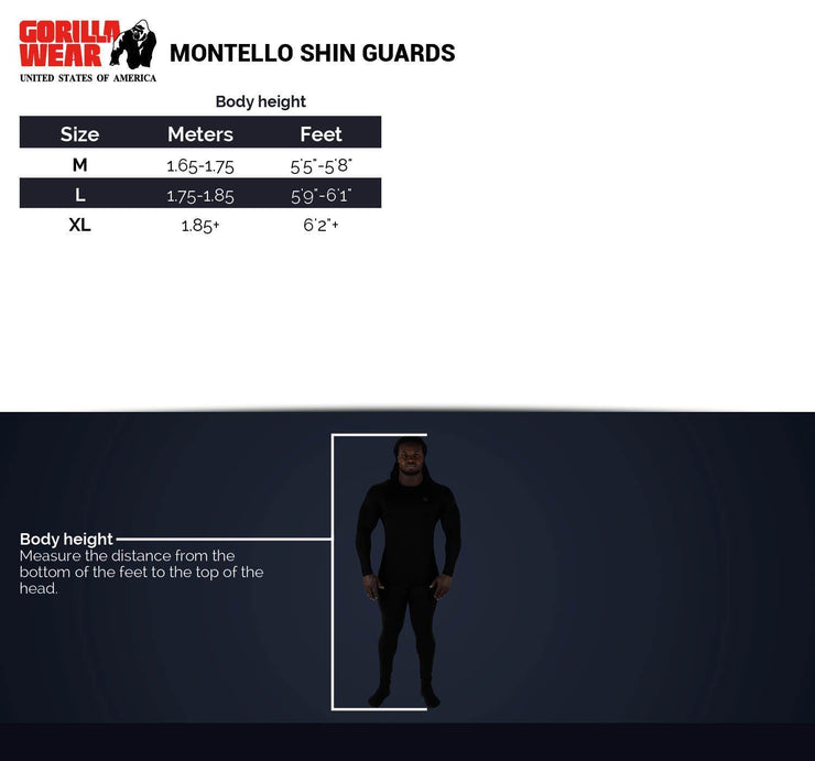 Montello Shin Guards - Black