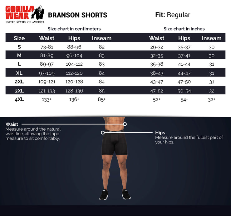 Branson Shorts - Black/Red