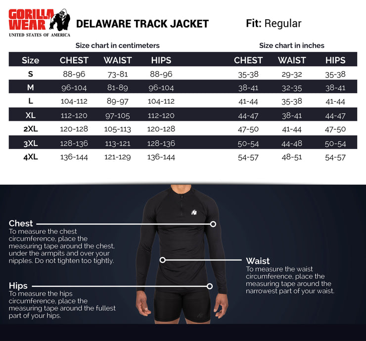 Delaware Track Jacket - Black