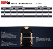 Estelle Twisted Crop Top - Black
