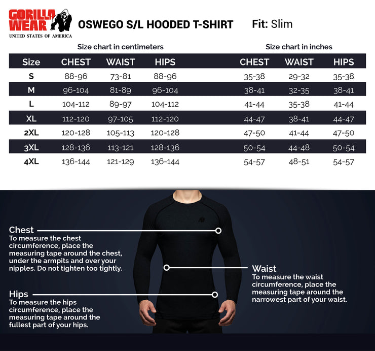 Oswego S/L Hooded T-Shirt - Black