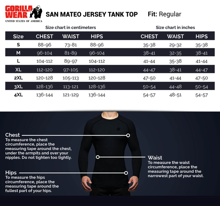 San Mateo Jersey Tank Top - White/Blue