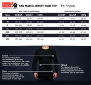 San Mateo Jersey Tank Top - Black/Red