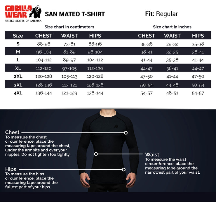 San Mateo T-Shirt - Black/Red