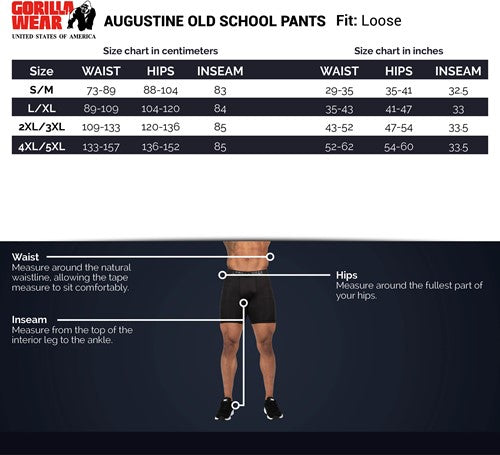 Augustine Old School Pants - Black/Red